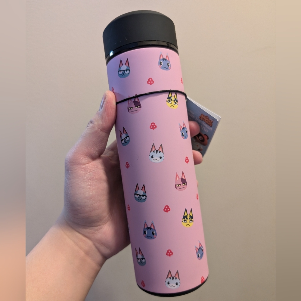 NWT Animal Crossing Pink Thermos Bottle